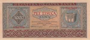 Kroatien p13 5000 Kuna 1943